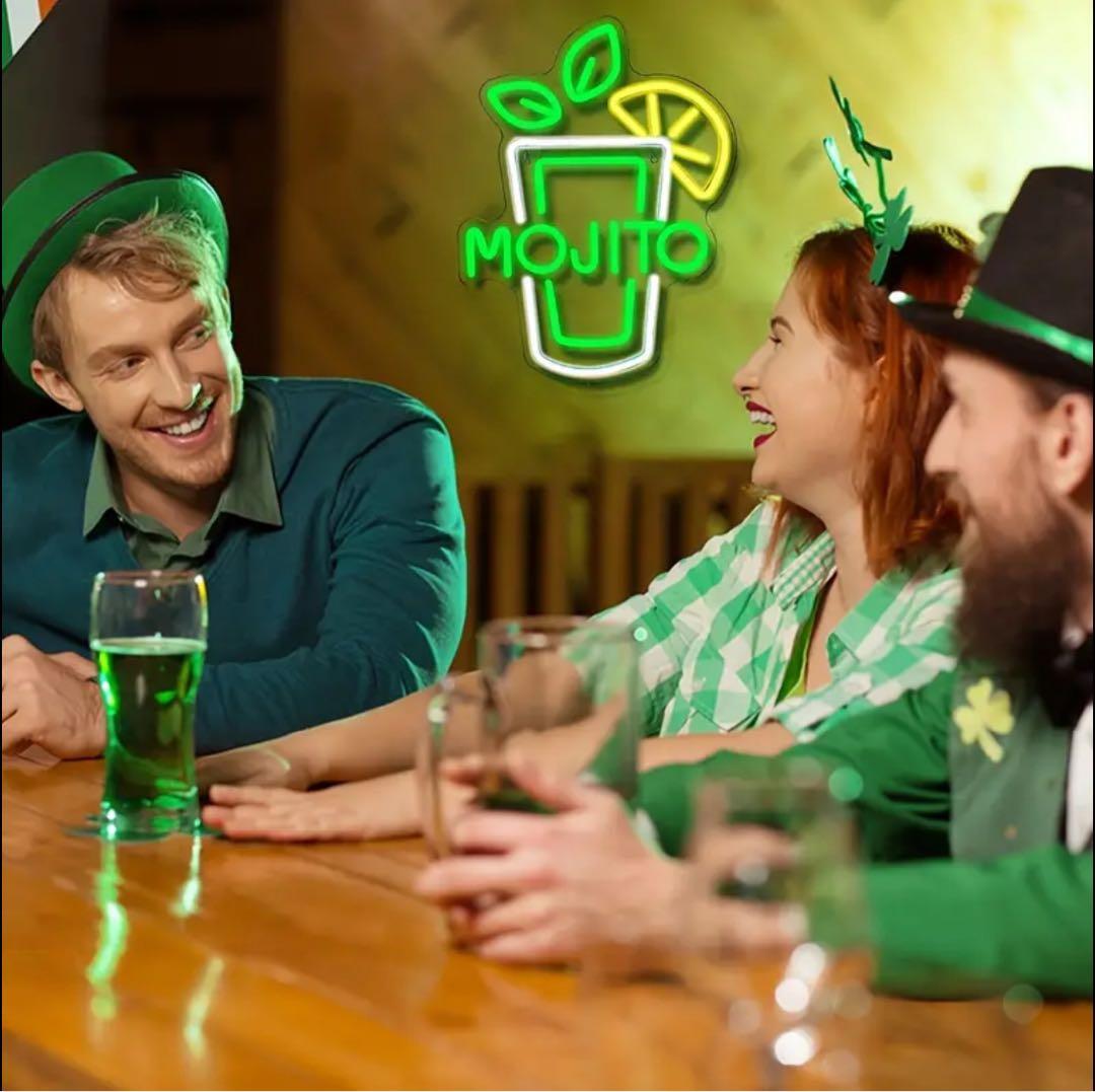 カクテル モヒート cuban キューバ お酒 ネオンサイン 看板 BAR 飲食