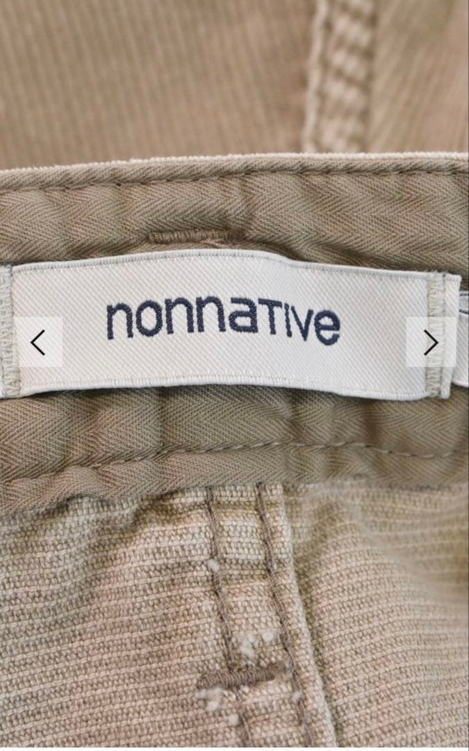 新品未使用タグ付き nonnative 5P JEANS 01 T/C CORD