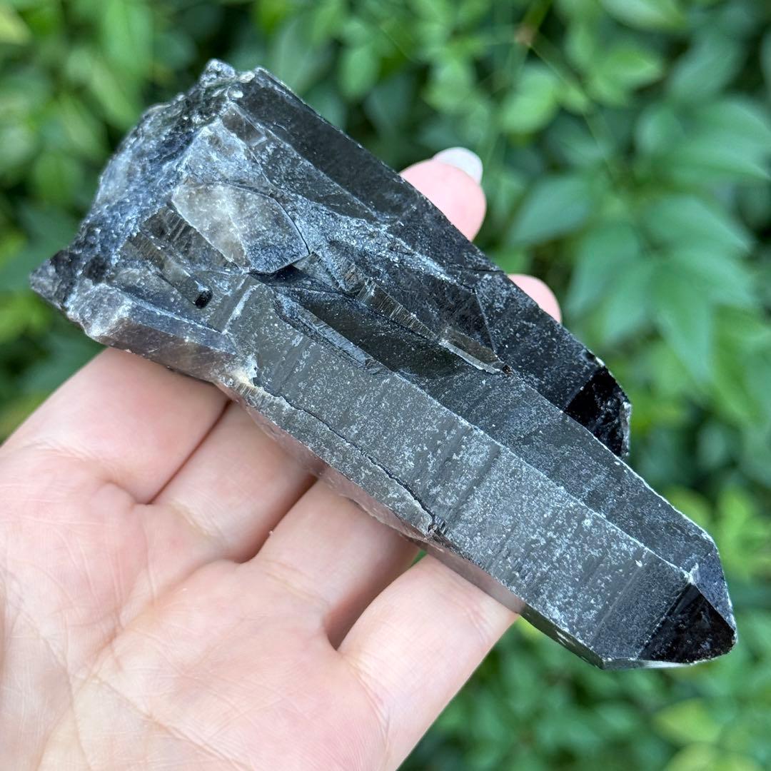 ムーミン 値下げ モリオン 黒水晶 天然無処理 原石 MY977