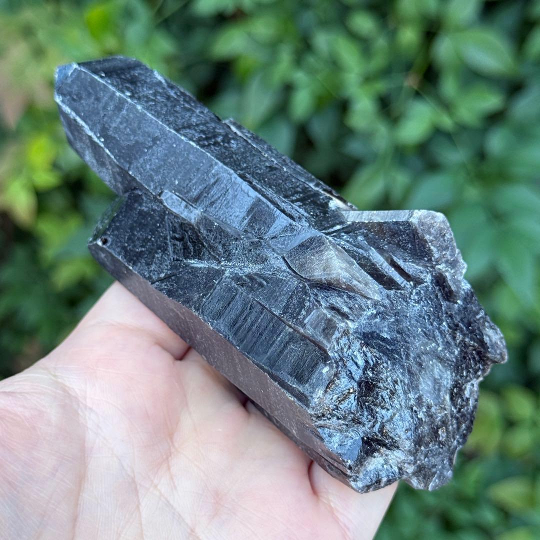 ムーミン 値下げ モリオン 黒水晶 天然無処理 原石 MY977