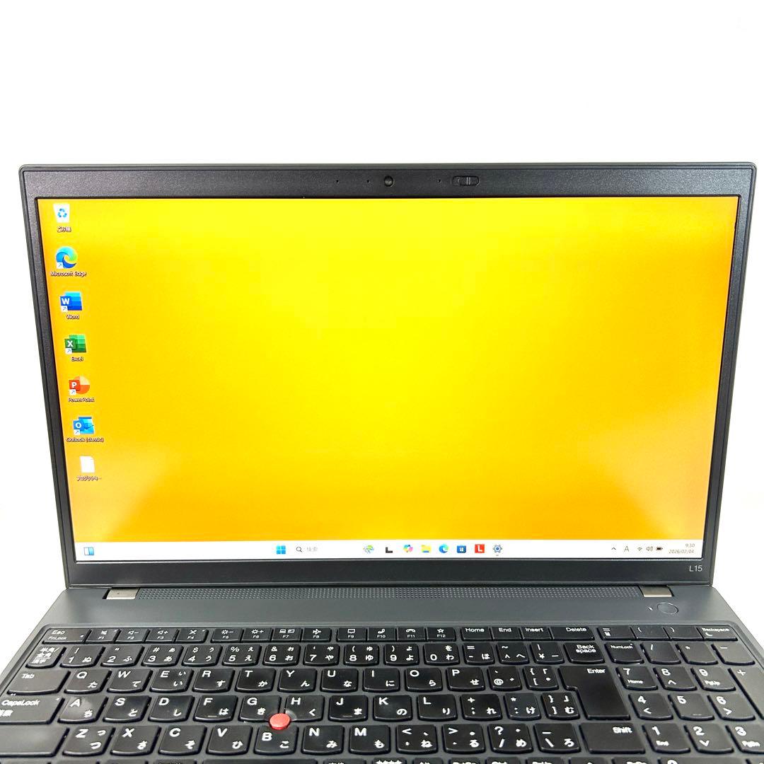 美品 Lenovo ThinkPad L15 Gen3 バッテリー良好　オフィス