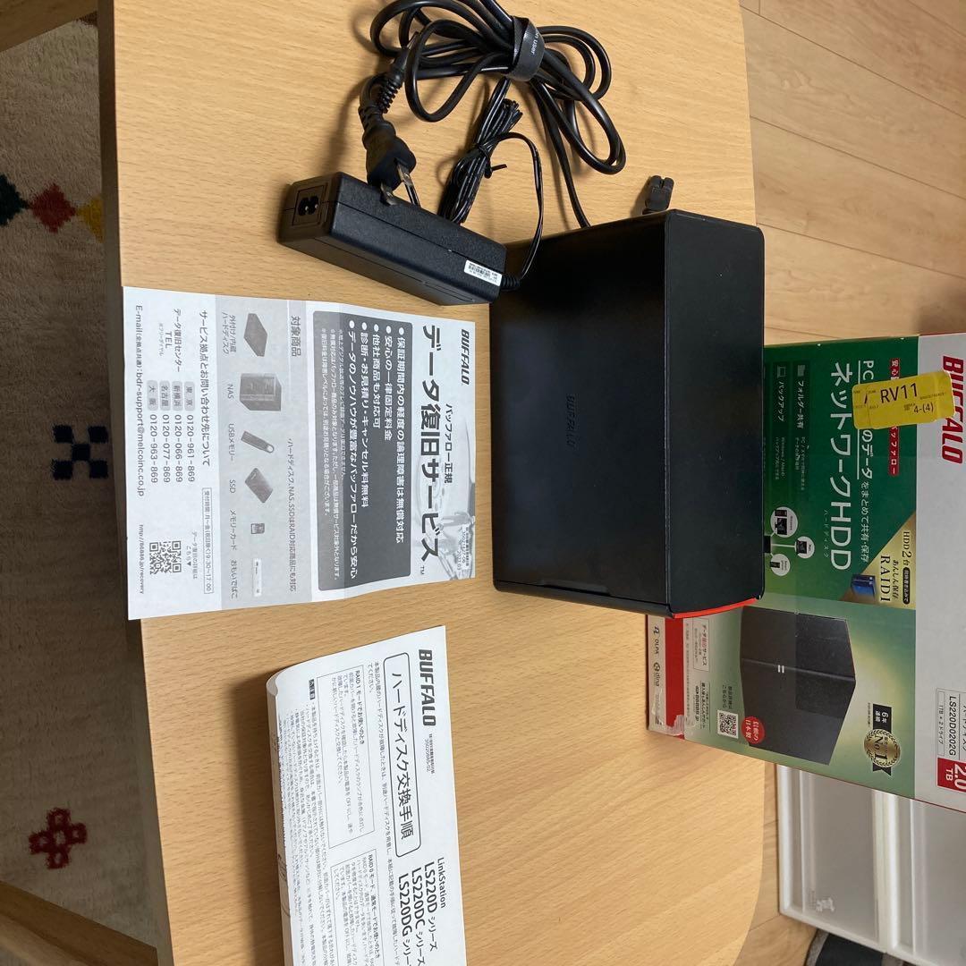 BUFFALO LS220D0202G NAS ブラック