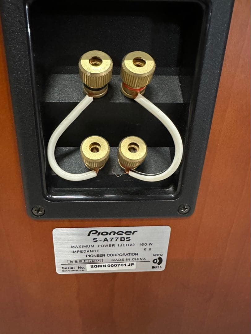 Pioneer S-A77BS スピーカー ペア 6Ω 160W バイワイヤ対応