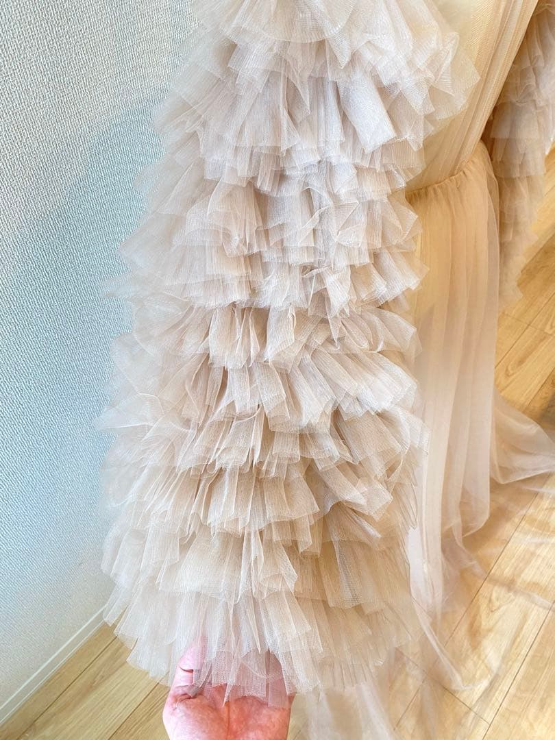【恵美子さん専用】ふんわりチュールロングドレス 撮影衣装 ウェディングフォト