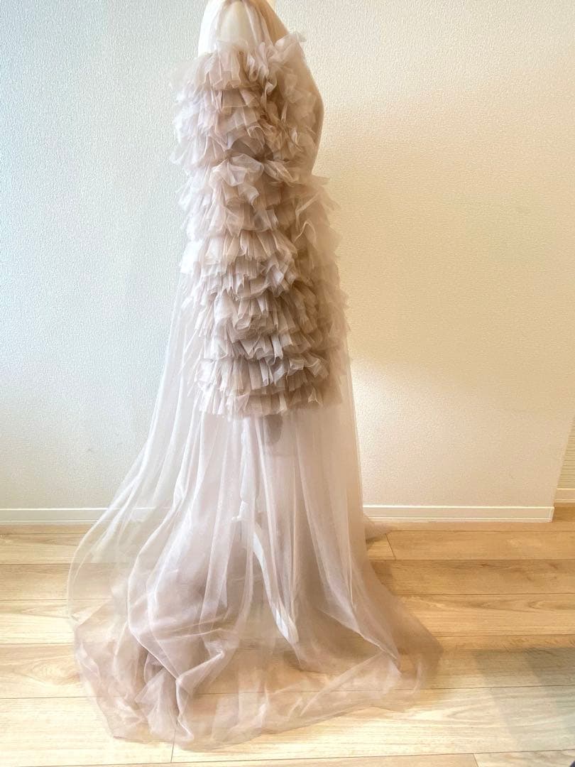 【恵美子さん専用】ふんわりチュールロングドレス 撮影衣装 ウェディングフォト