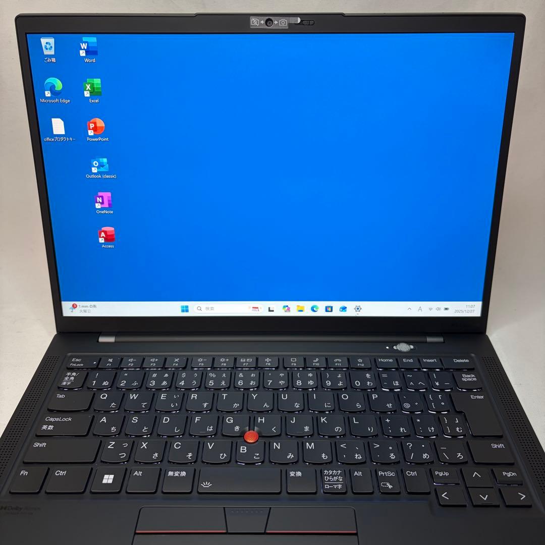 美品 Lenovo X1 Gen10 12世代 i7 16GB 512 オフィス