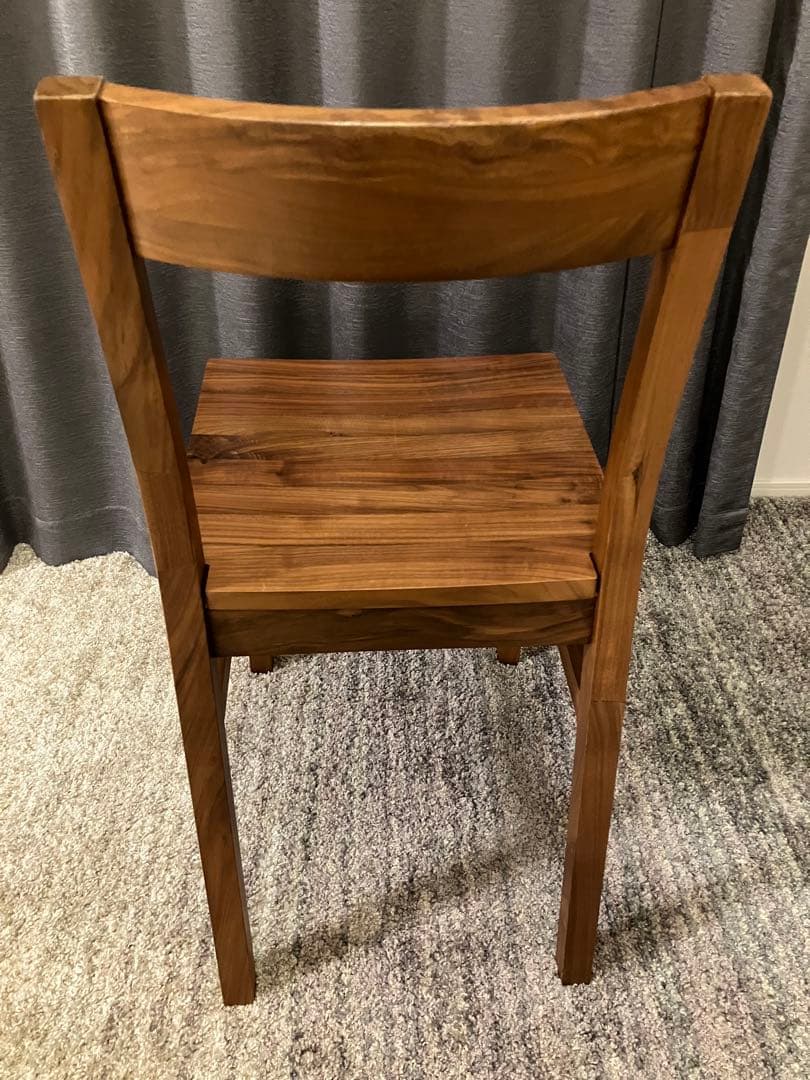 無印良品　無垢材チェア　ウォールナット　2脚セット　椅子のみ