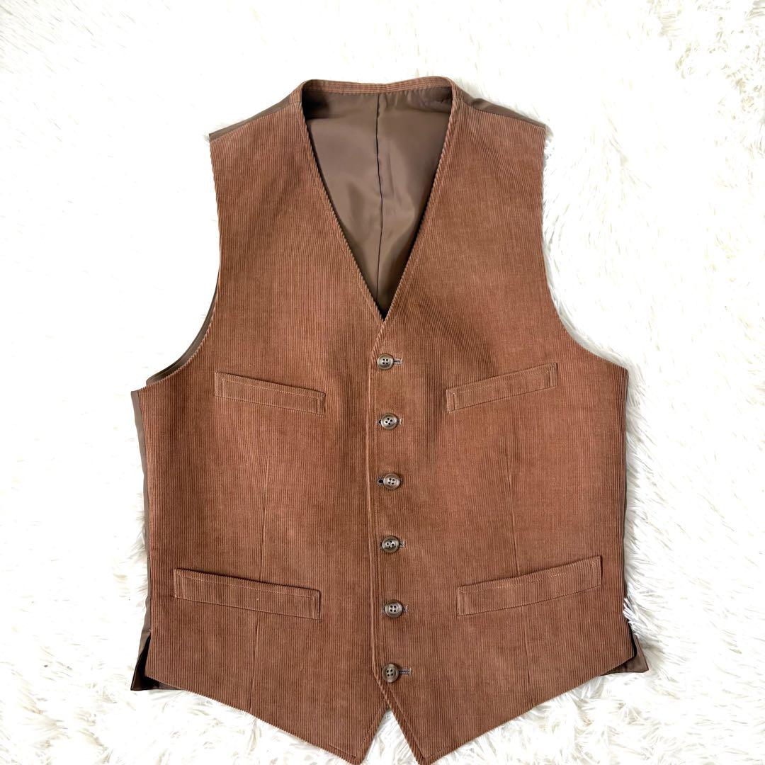 美品☆ブルックスブラザーズ　3ピース　コーデュロイスーツ　セットアップ　Mサイズ