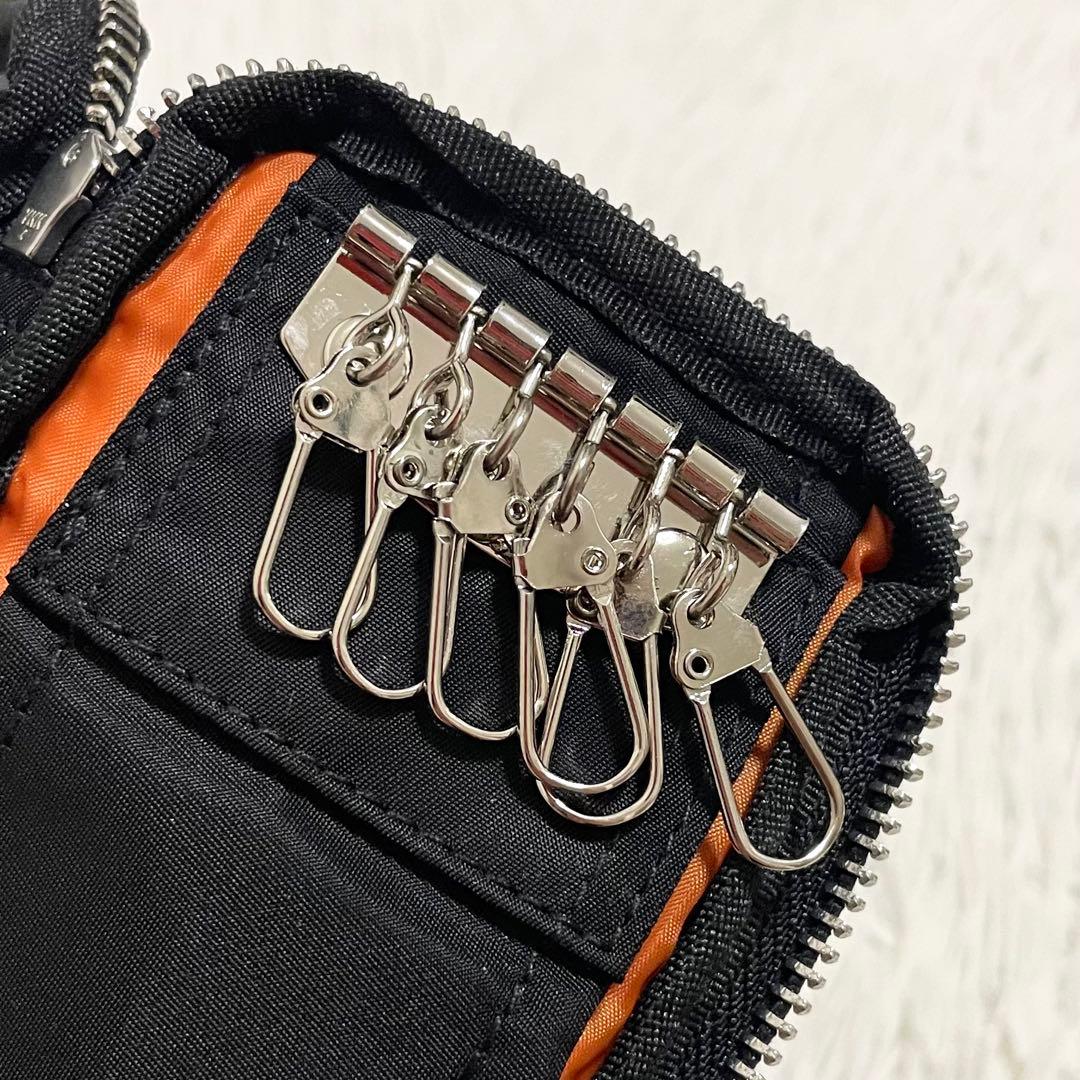 未使用/ヘッドポーター　キーケース　6連　タンカー　ナイロン　ブラック　大人気