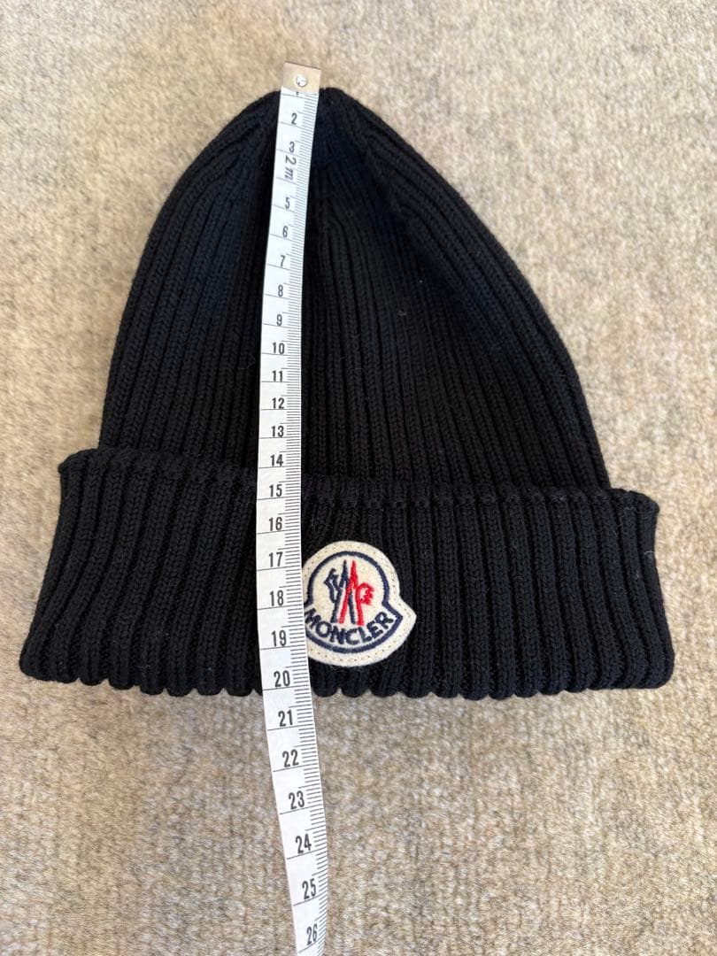 【MONCLER】ブラック ニット帽 BERRETTO