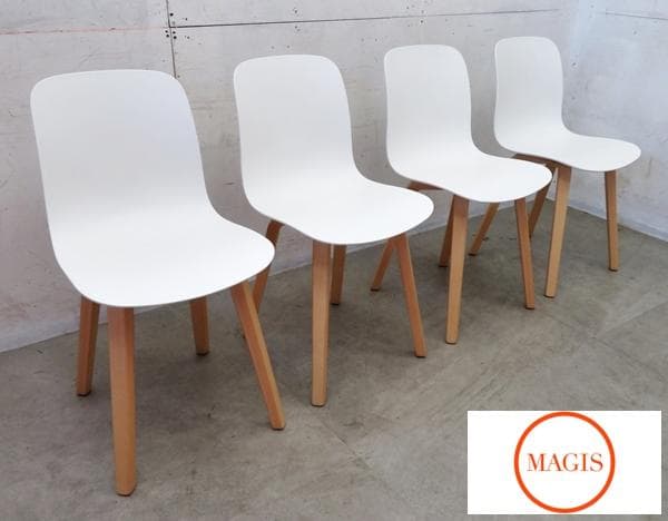 展示品■マジス■サブスタンス ウッドレッグス■深澤直人■4脚セット■34万