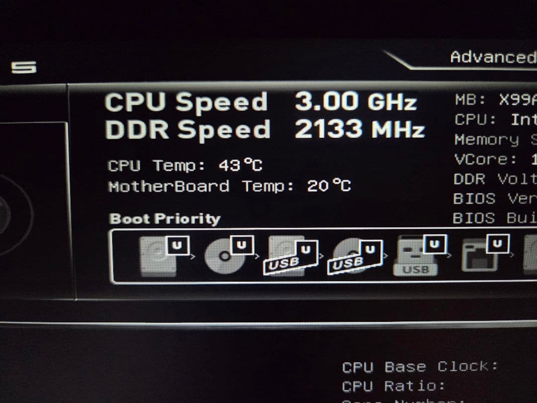 マザーボード CPU i7-5960x +MSI X99A SLI Krait Edition