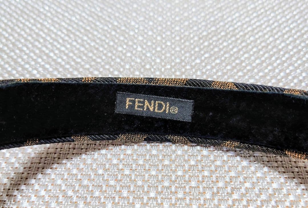 FENDI カチューシャ＆バレッタセット　ズッカ柄