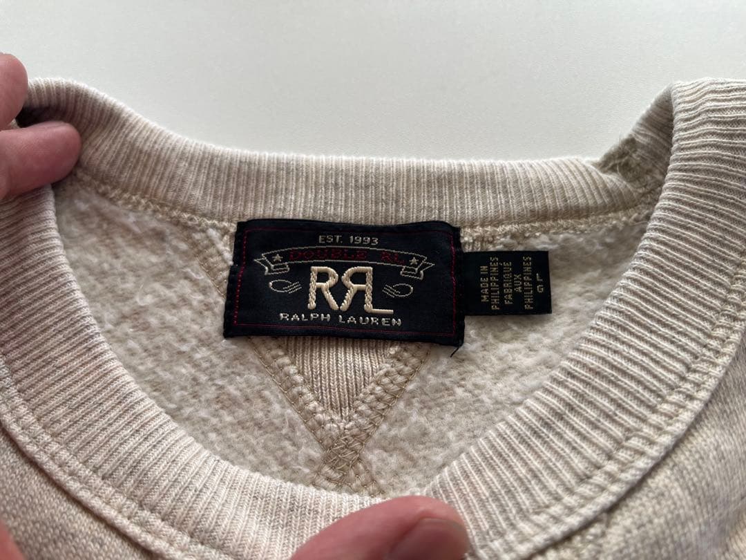RRL ダブルアールエル ロゴフリース　スウェットシャツ