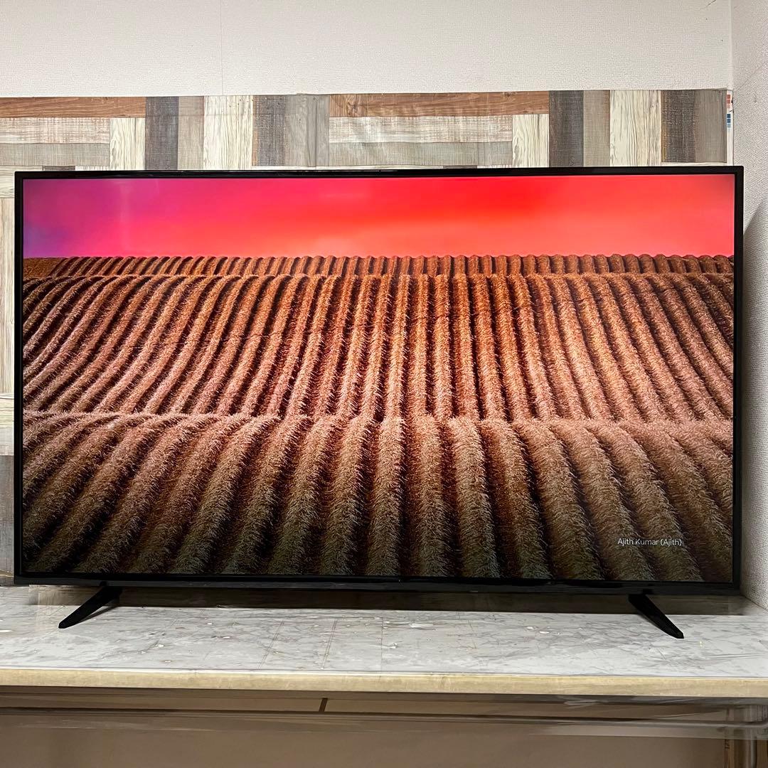 年内受渡❣️全国送料込3年前購入ティーズネット65型4K液晶テレビ東芝製LSI搭載