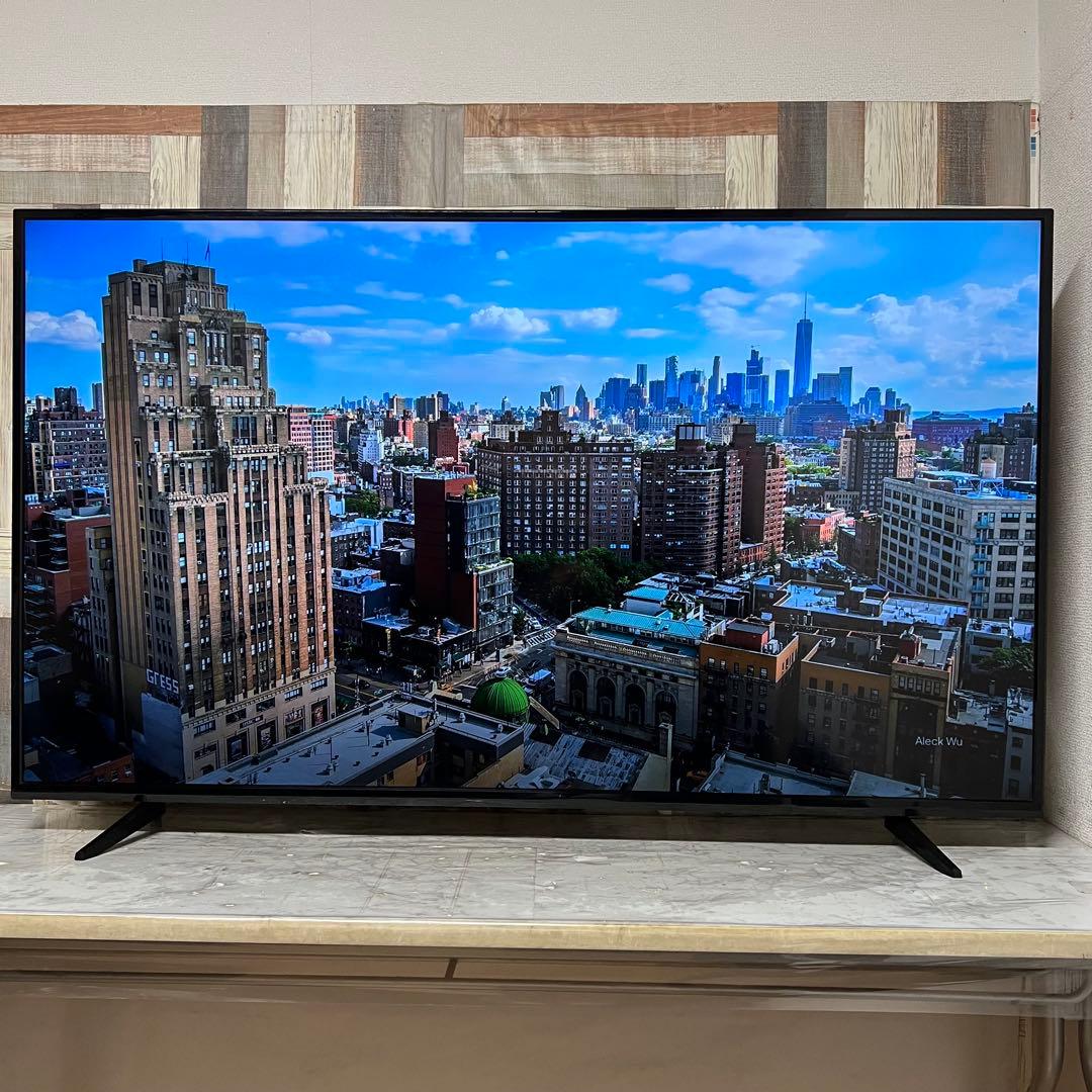 年内受渡❣️全国送料込3年前購入ティーズネット65型4K液晶テレビ東芝製LSI搭載