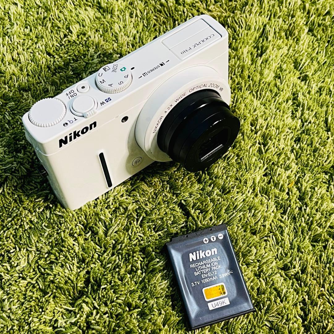 Nikon coolpix p310 デジタルカメラ ホワイト 本体ジャンク品