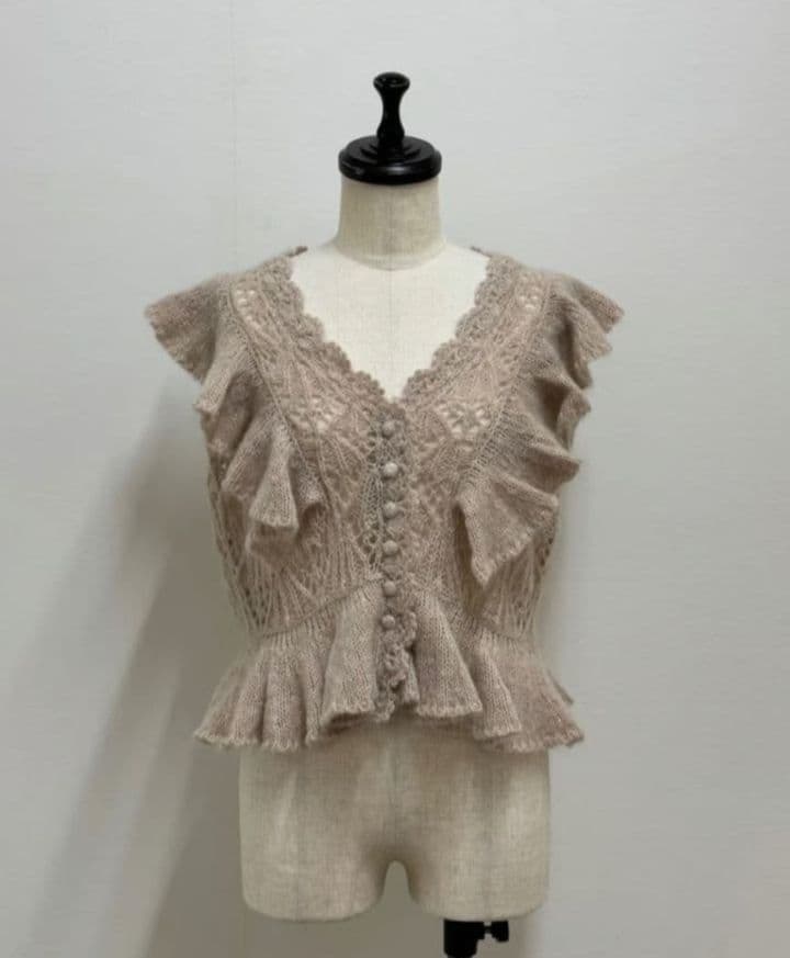 yukiemon パフィーベストカーディガン