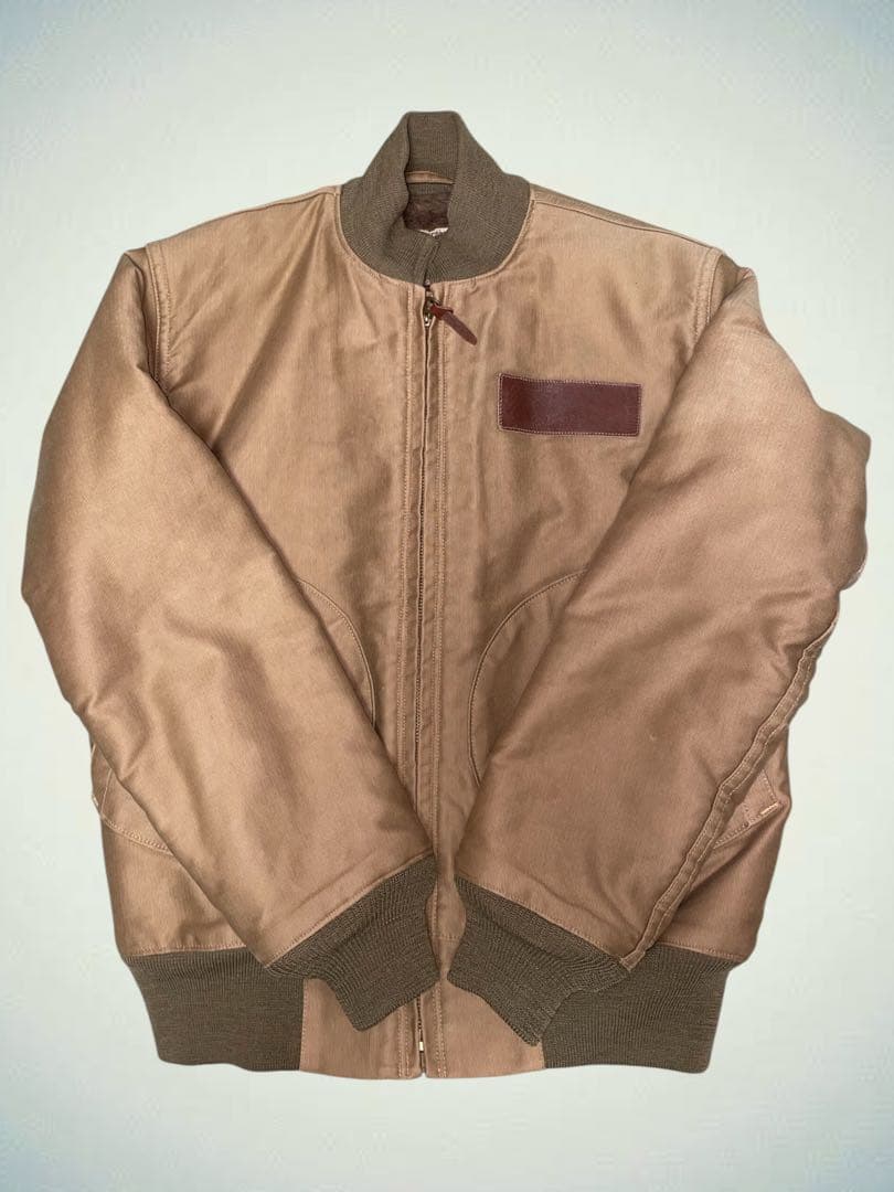 希少 実物復刻 デッキジップ 40s USCG 34 汚れ アルパカ