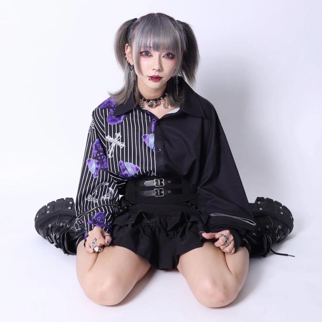 Amilige コルセット風フリルスカート size-M