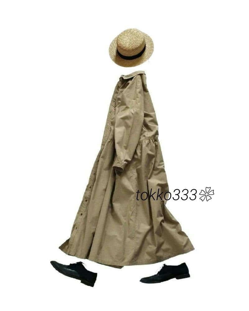 Ichi Antiquites✨️タイプライター ギャザー ワンピース