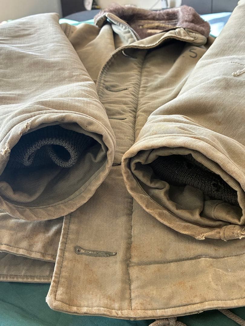 N1デッキジャケット　オリーブグリーン ミリタリージャケット　ヴィンテージ