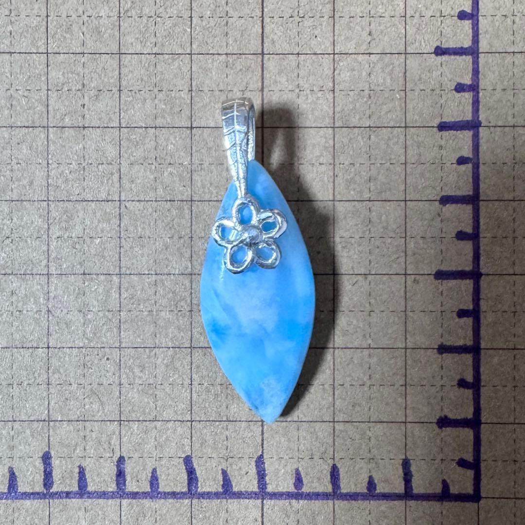 【予約品】ドミニカ産ブルーペクトライト高品質天然ラリマー、ペンダントトップ✨