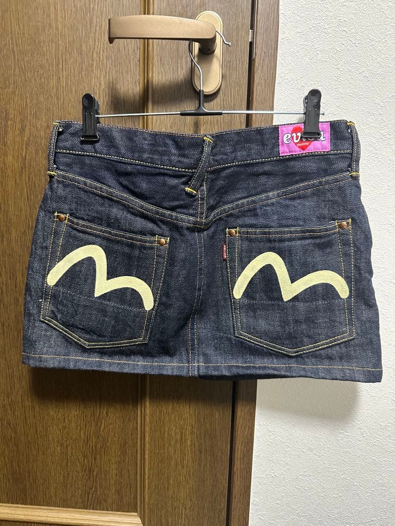 エヴィス デニム ミニスカート