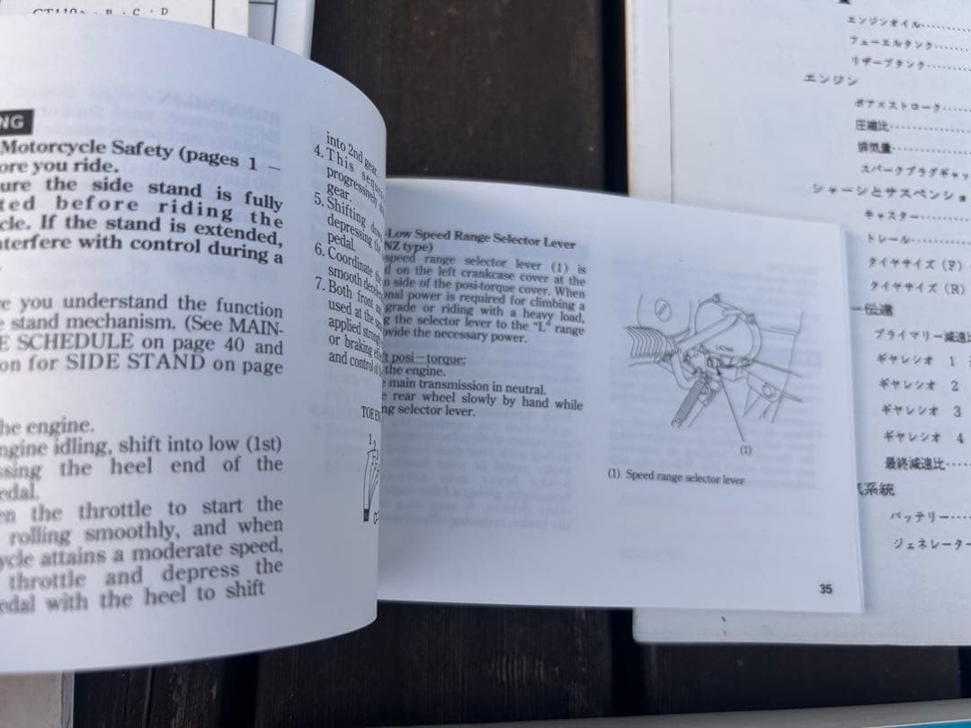ホンダ CT110 サービスマニュアルとパーツカタログその他
