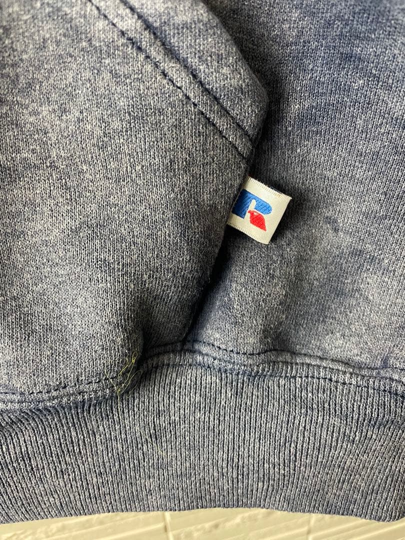 90s 鬼フェードRUSSELL フルジップスウェット　フーディ　パーカー　無地