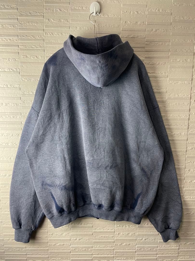 90s 鬼フェードRUSSELL フルジップスウェット　フーディ　パーカー　無地