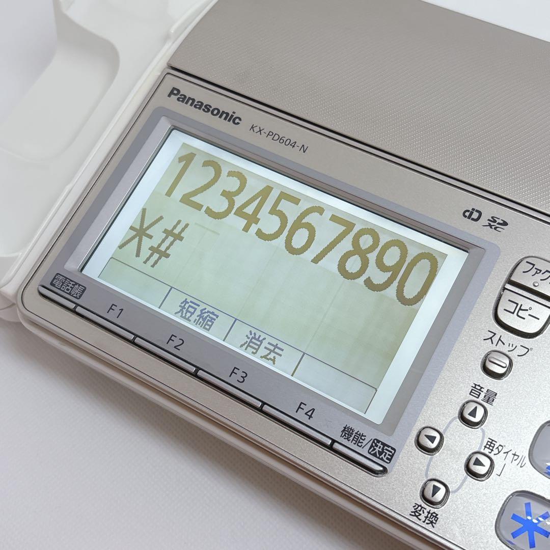 【美品】 子機付き パナソニック 家庭用ファックス 電話機 KX-PD604DL