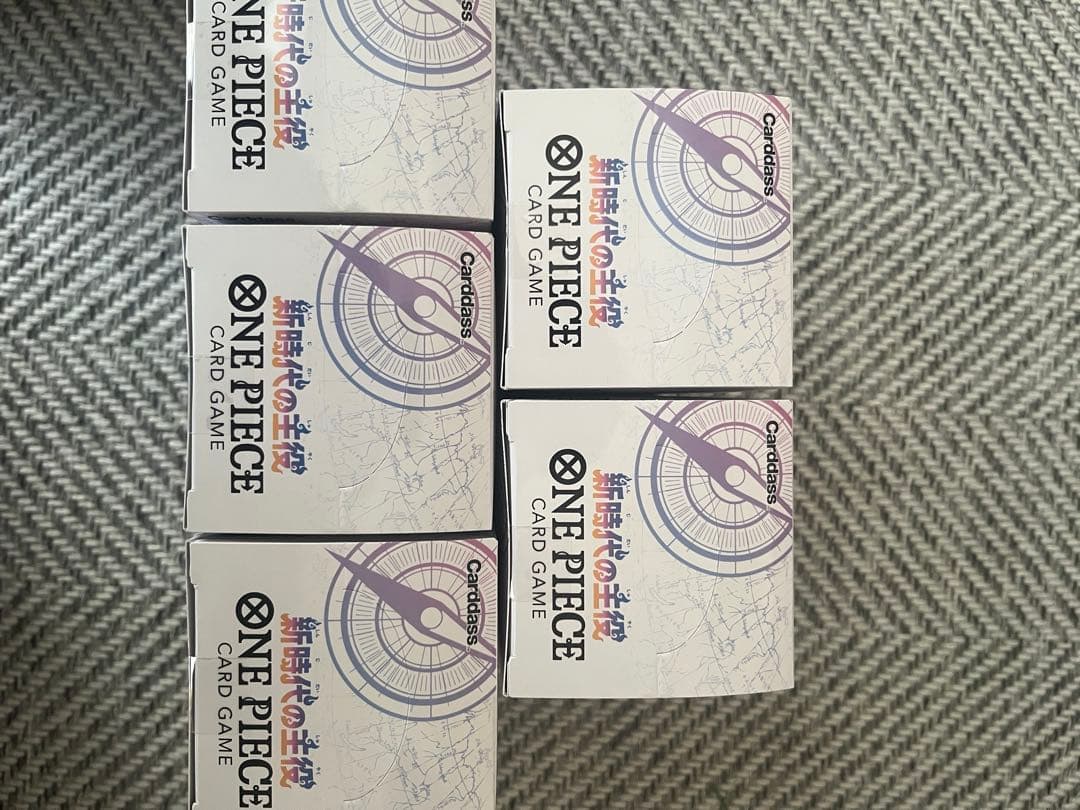 新時代の主役　5ボックス　テープ付き ONE PIECE カードゲーム