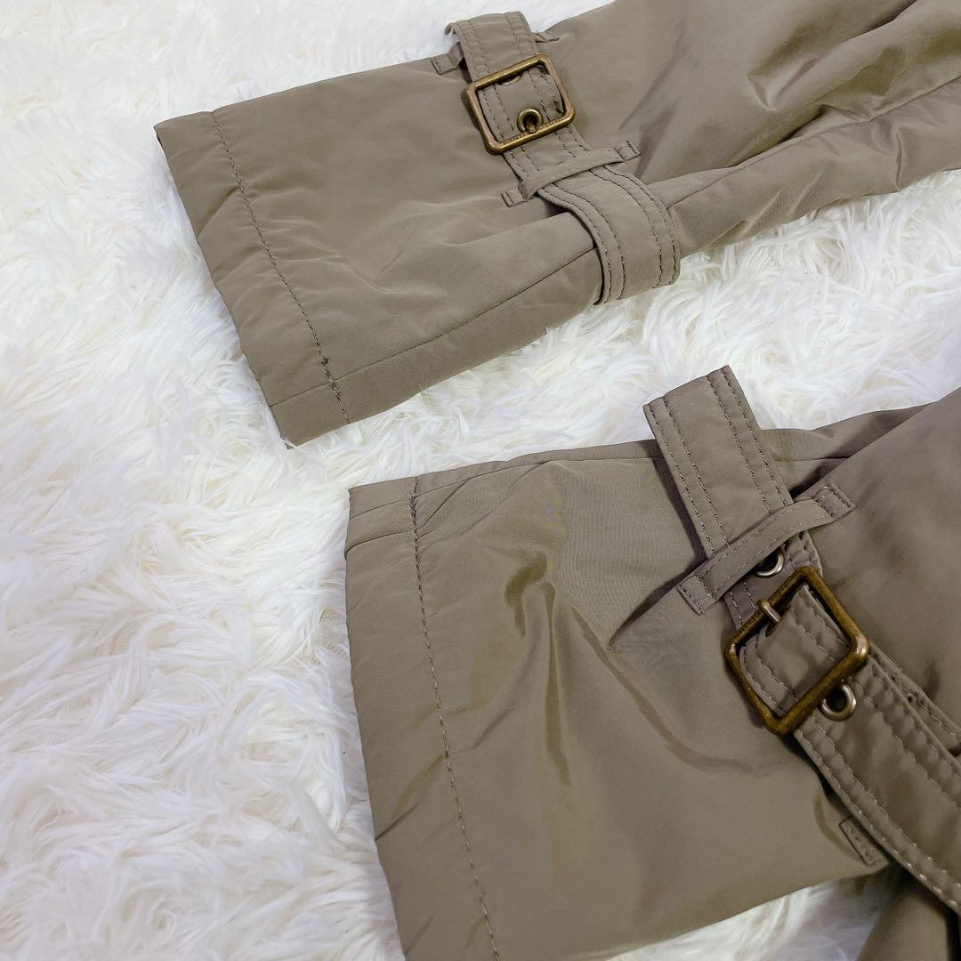 美品　バーバリーブルーレーベル　ノバチェック　ボアライナー付　モッズコート　38