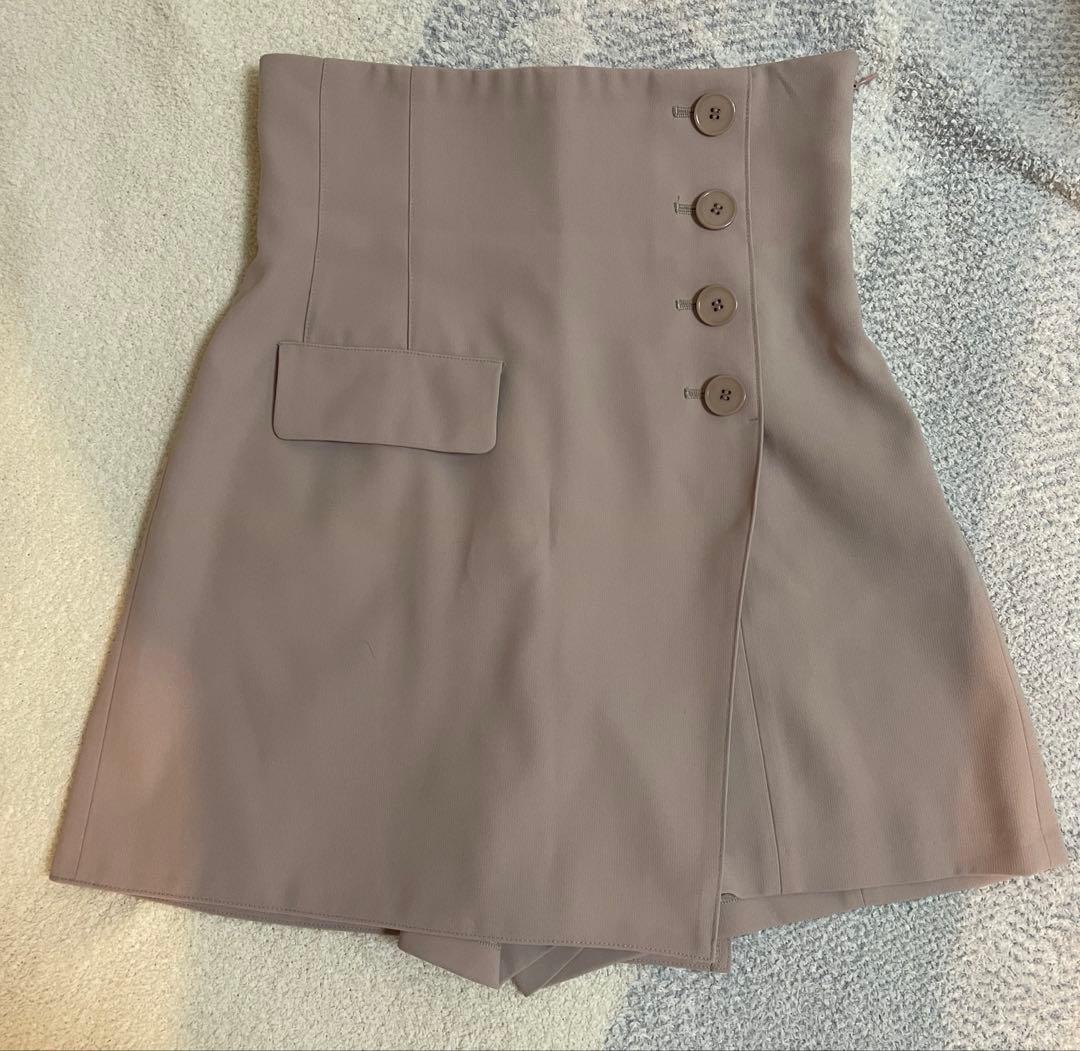 Sustainableハイウエストキュロットショートパンツ