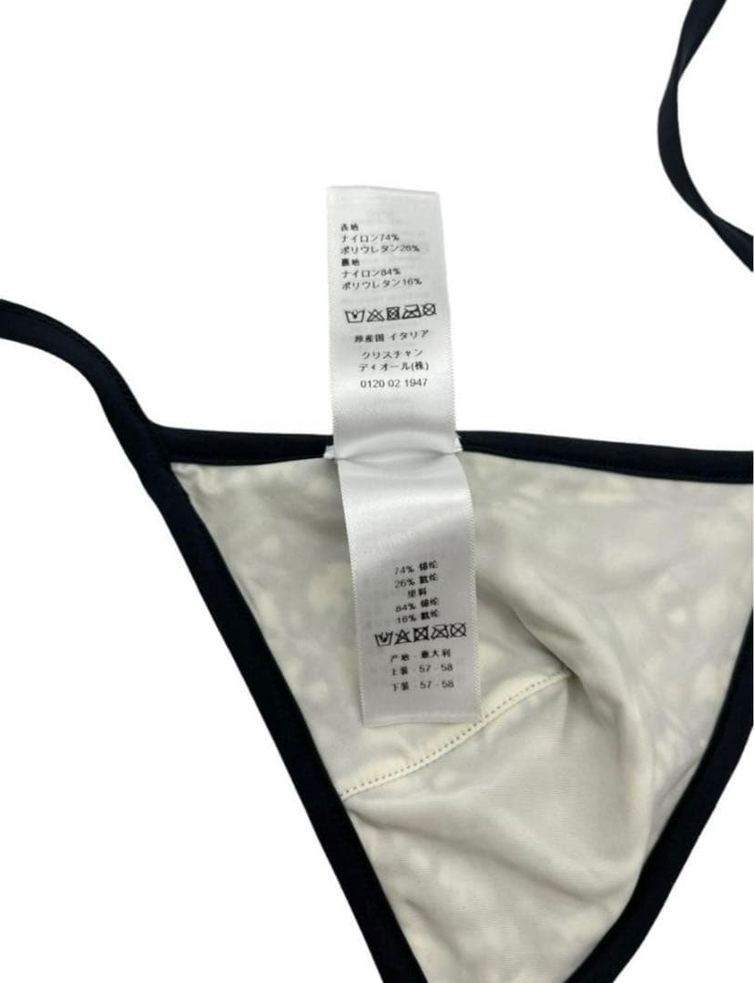 ディオール　水着　ビキニ　オブリーク　ネイビー　M　XS　正規品