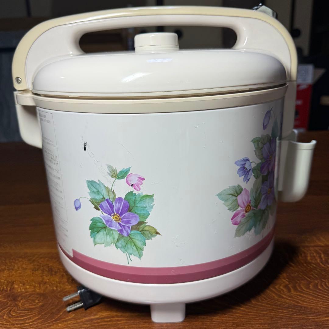 【レア】象印 炊飯器 NE-1800 一升 1.8L花柄 昭和レトロ 家電