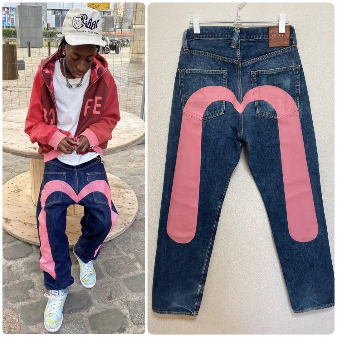 EVISU No.2 Lot.2501xx W31×35 ピンク大黒　日本製初期