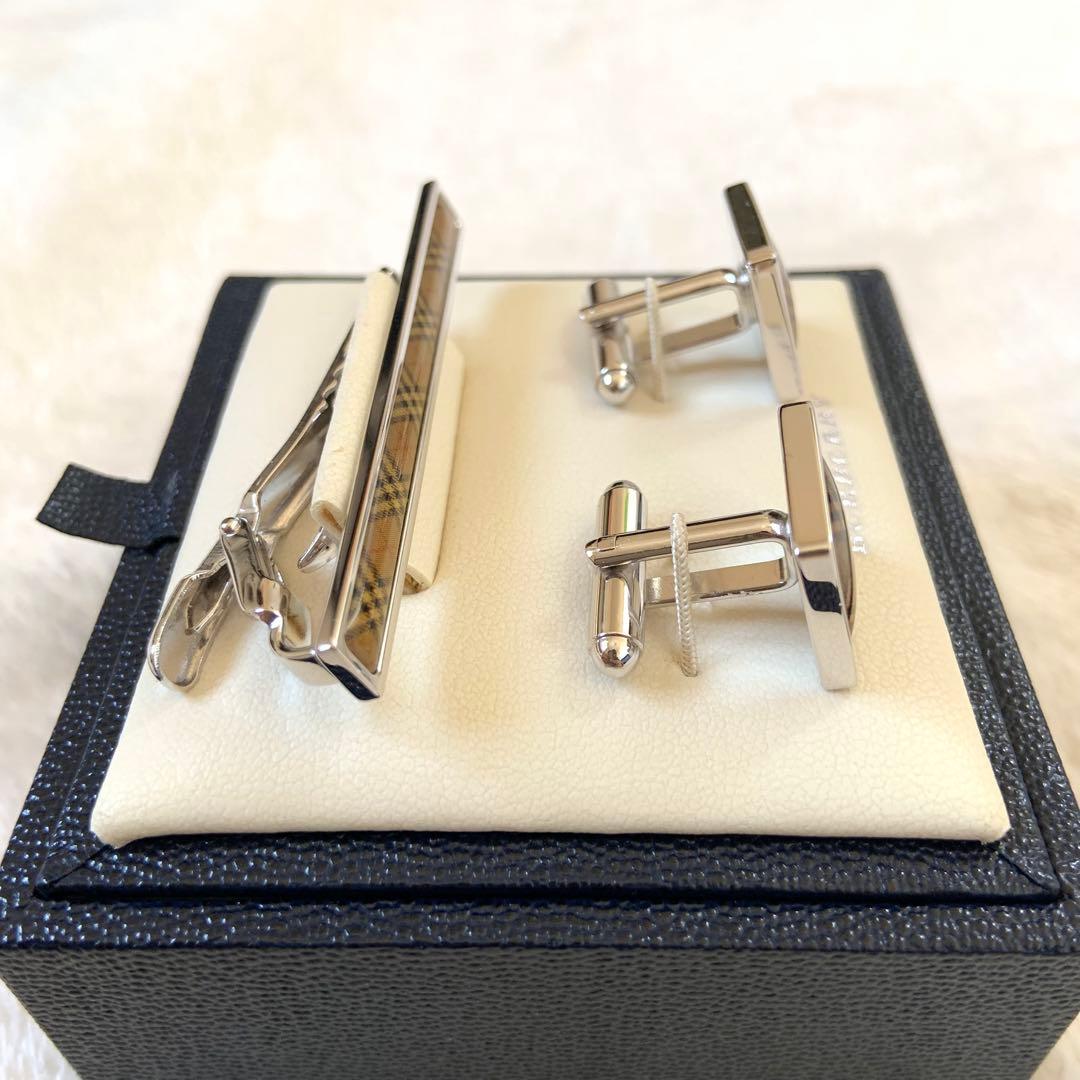 極美品★バーバリー★ネクタイピン★カフス★ノバチェック