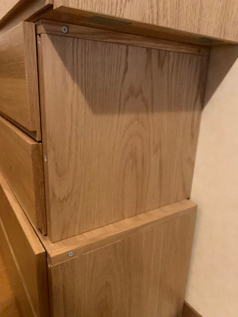 ②★無印★ユニットシェルフ★ ボックス★引き出し★オーク材★旧タイプ