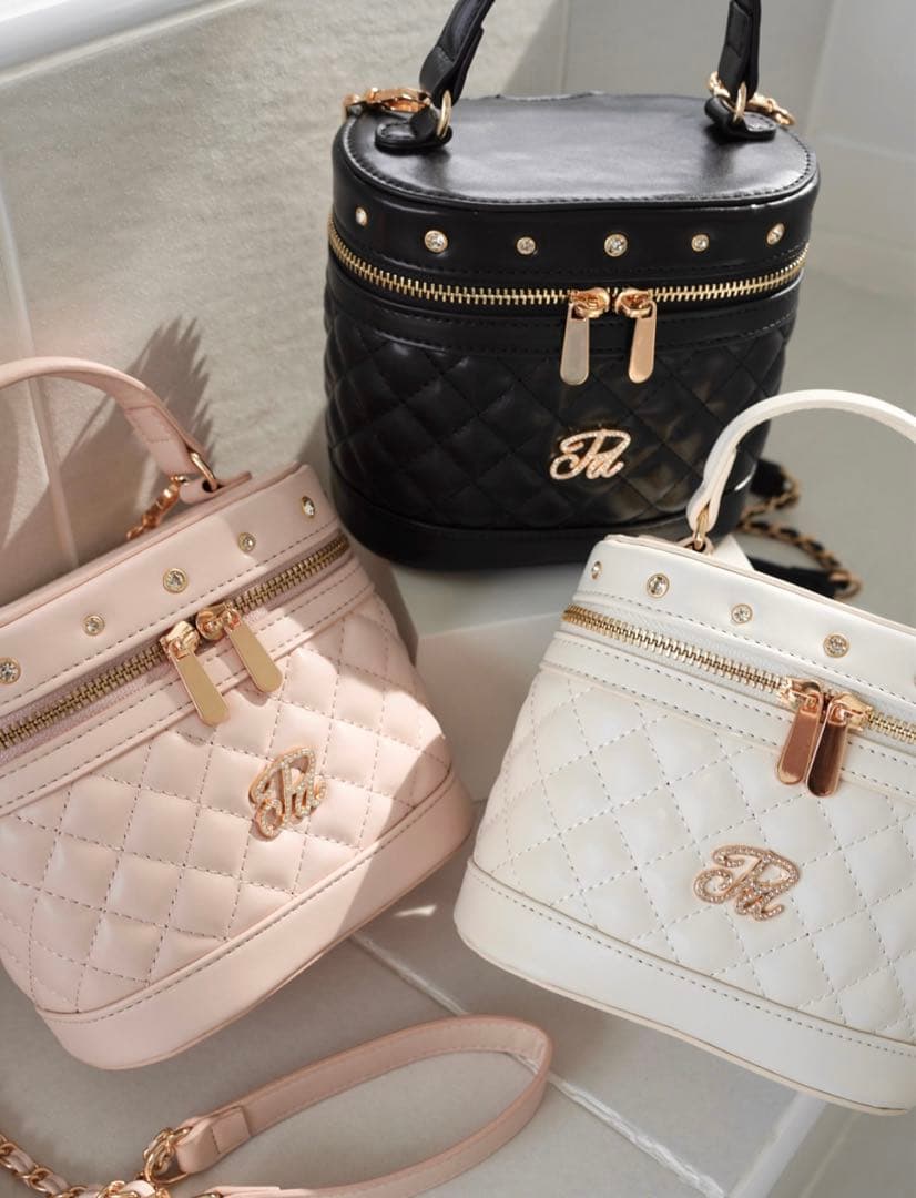 バッグ pomme d'amour bijou quilting vanity bag