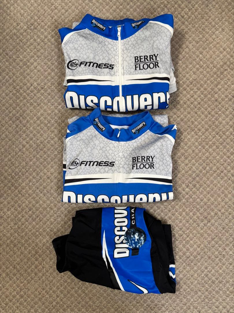 【美品】サイクルジャージ セット Discovery Channel サイズXL