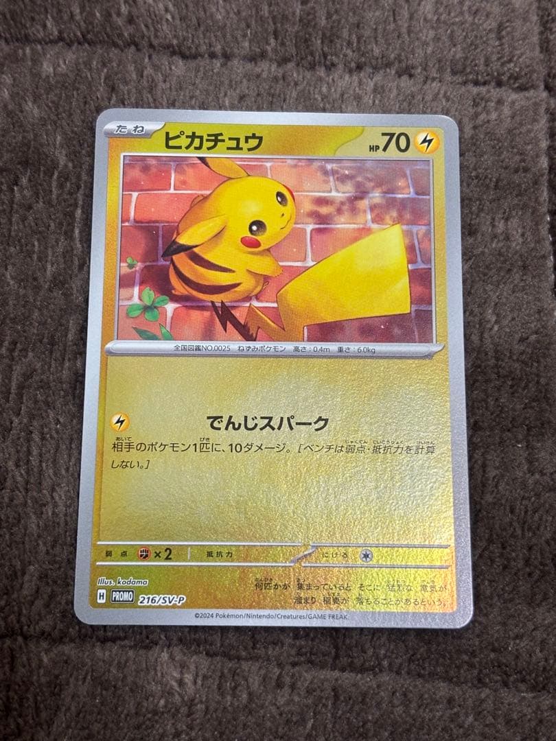 海で遊ぶピカチュウ　ポケカの夏がきた　ピカチュウ3枚セット