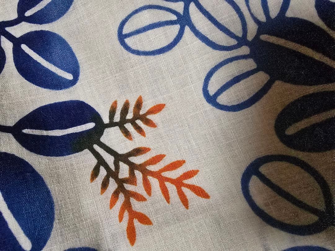 日本橋竺仙 綿芭蕉萩柄 貴重柄