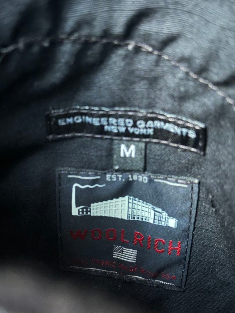 ●Engineered Garments ウールリッチ オーバーベスト