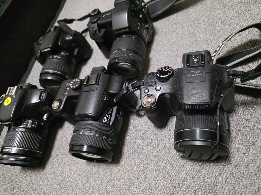 カメラ5点セット CANON OLYMPUS FUJIFILM PANSONIC
