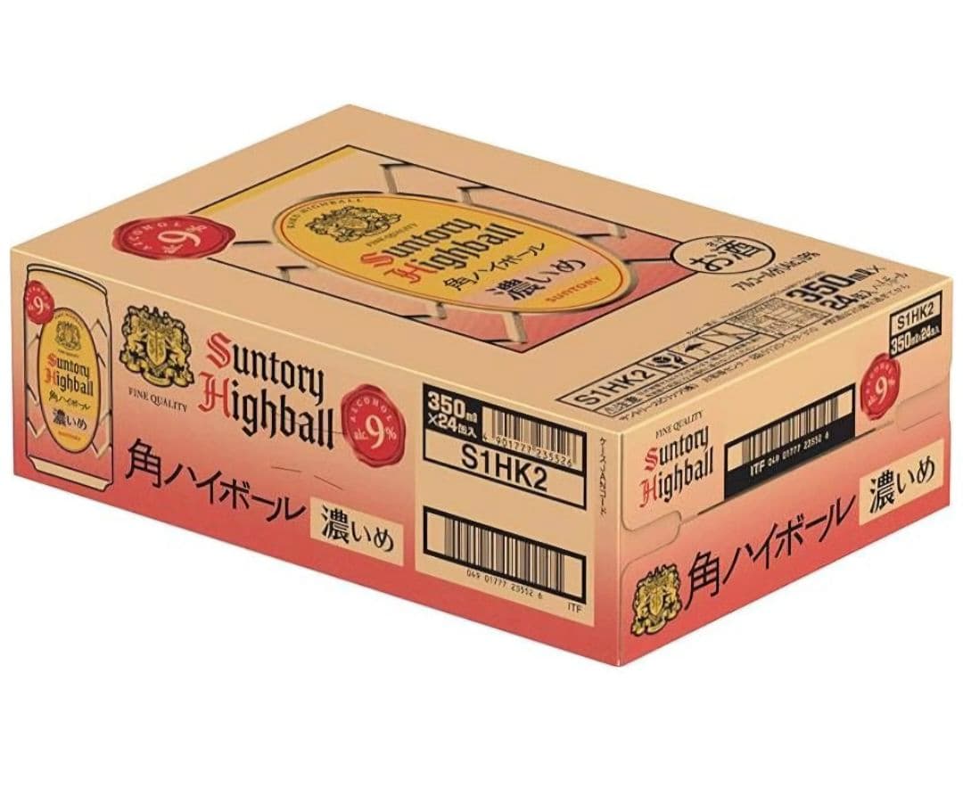 Suntory 角ハイボール濃い目l 350ml 24缶入り