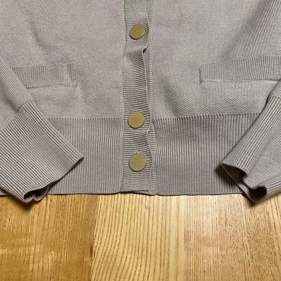 NOBLE ダブル編みショートカーデ