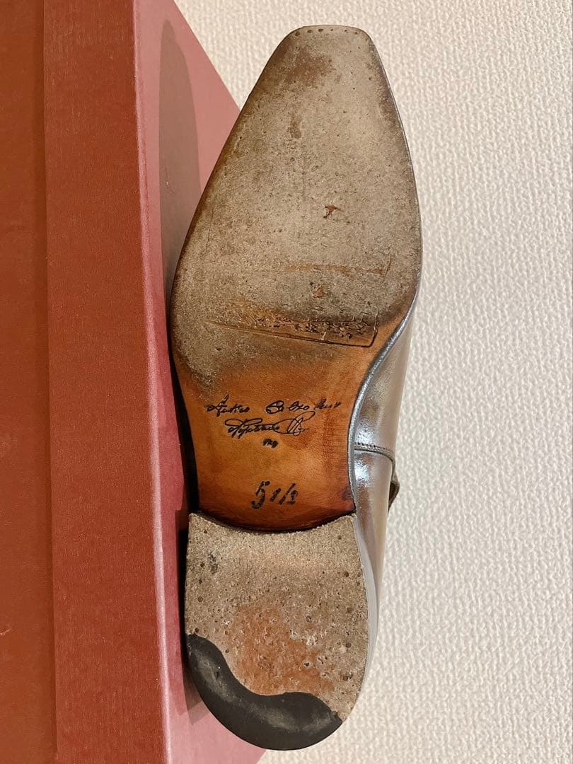 ナポリターノラケーレ ジョッパーブーツ ハンドソーン パティーヌ 5.5