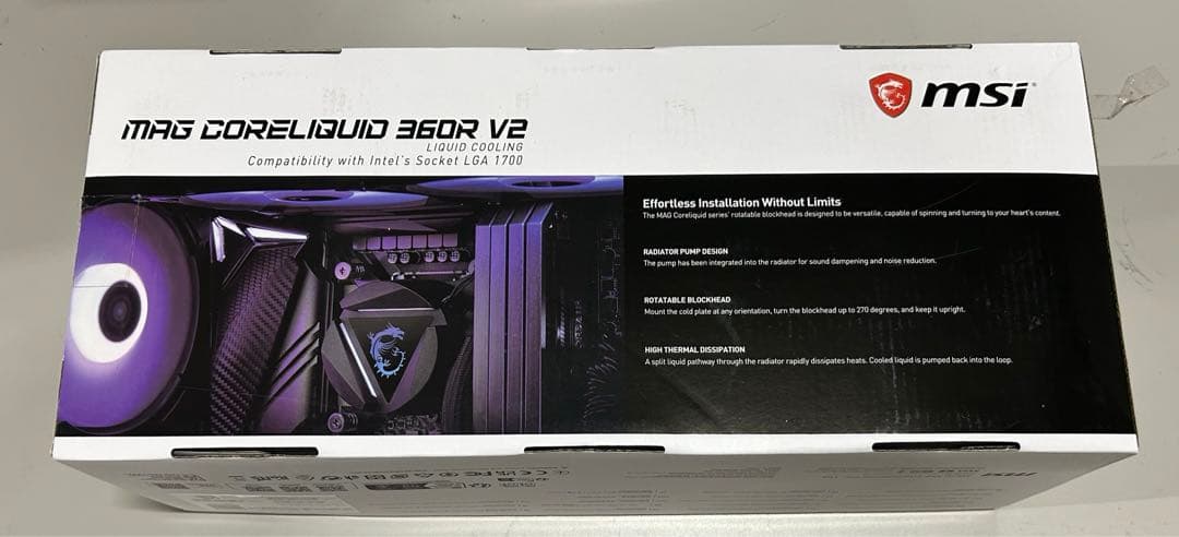 PC用ファン・クーラー MSI MAG 360mm CoreLiquid 360R V2 ARGB